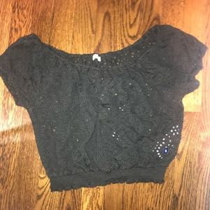 Cropped Hollister shirt new w/ tags